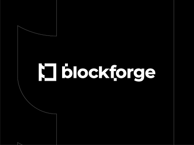 BlockForge block brand identity branding design graphic design logo square typography visual identity wordmark