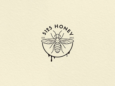 5125 HONEY bee bee farm brand identity branding designer graphic design honey producer illustration logo logo design pintalsari vintage logo