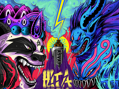 Vape Asvape—Hita Ink design illustration