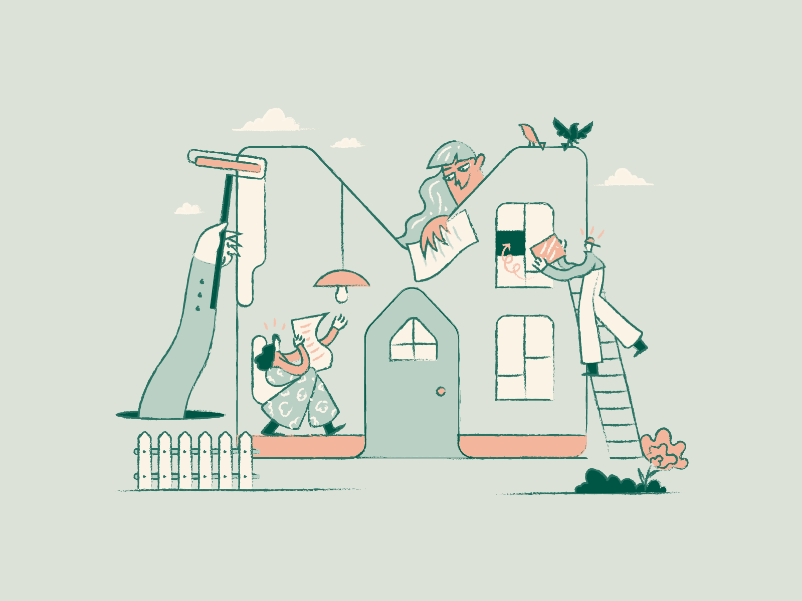 Example of Custom Vector Illustrations   Scene