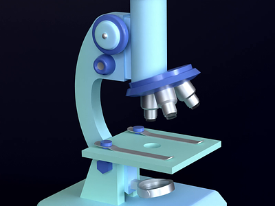 3D microscope model 3d 3d illustration animation healthcare illustration medical render