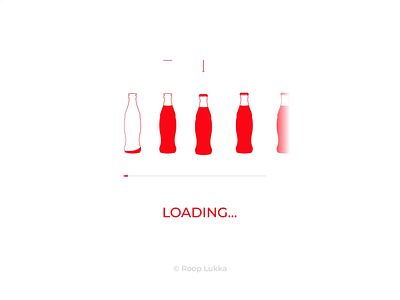 Coke loading animation aftereffects animation branding creative illustration interaction design interactive design loader loader animation loading loading animation motion graphics page loaders page loading product design ui uiux ux