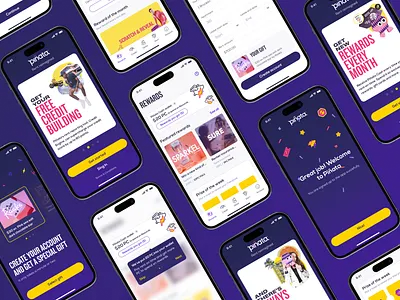 Piñata UX/UI design mobile app app app design concept credit building deals design design concept figma ios mobile mocup product product design redesign renters rewards ui user flow ux ux ui design