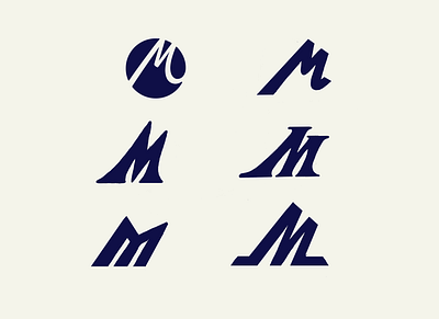 M brand branding calligraphy custom flow goodtype iconic identity lettering logo logomaker logomark logotype mineral mountains nature process script type unique