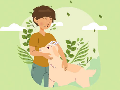 Vegan Cruelty Free! 2d animal animation crueltyfree illustration magic pet vegan worldspetday