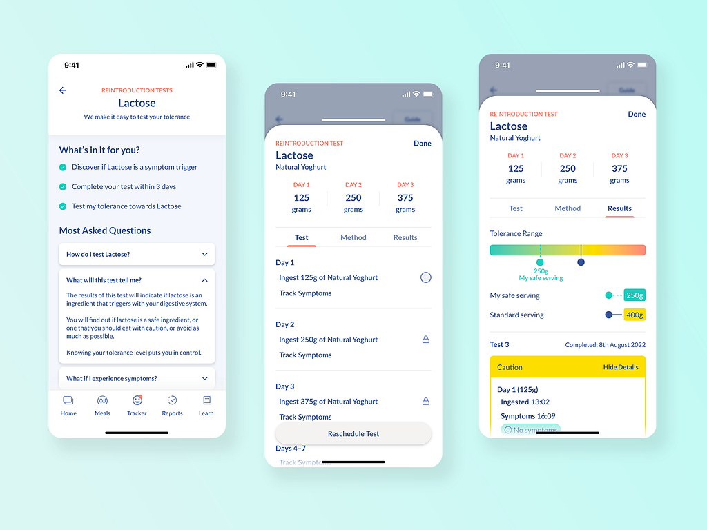 IBS Coach • Testing and Tracking App by Alex Huntly on Dribbble