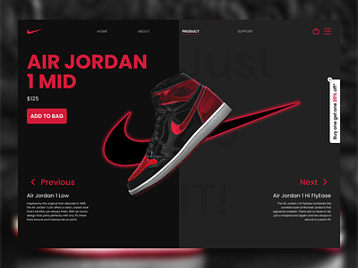 Nike - Air Jordan art branding design graphic design icon illustration logo minimal typography ui ux vector web website