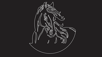 vector line design graphic design horse vector illustratio illustration logo vector vector design