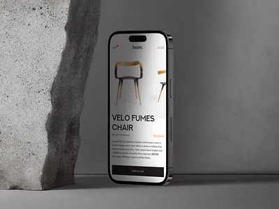 heim. Mobile Version app brand branding concept decor design furniture furniture shop ios iphone mobile mobile version online shop shop ui ui design