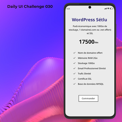 Daily UI 30 - Pricing dailyu dailyui 004