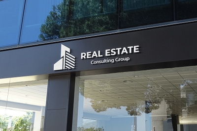 Real Estate Logo 3d branding design graphic design illustration logo logo design motion graphics real estate real estate logo ui vector