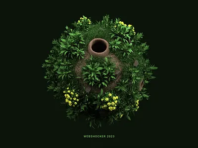 Sphere 3d abstract animation art design festival flowers grass loop motion graphics mucis nature render sphere web design webshocker website wood