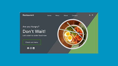 Food Website Design design food website template restaurent website ui design template