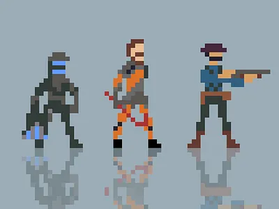 3 Musketers 16 bit 8 bit bit game halflife pixel snes