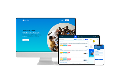 Collaboration Platform Mockup branding creative ui web