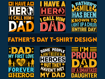 FATHER'S DAY T-SHIRT DESIGN BUNDLE appreal best father clothing dad design fashion father day t shirt fathers love gift heros illustration proud father shirt design t shirt design typography