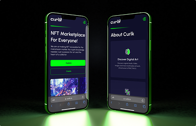 NFT Marketplace - Curlk app application blockchain branding crypto crypto art crypto payments cryptocurrency design exchange graphic design illustration investing logo nft trading ui wallet web web design