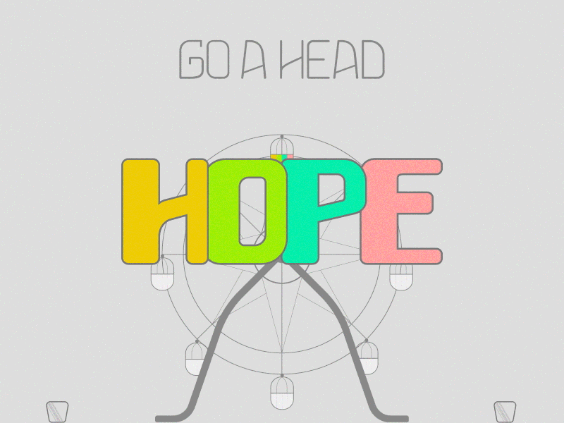 HOPE after effect animation design graphic design illustration motion graphics typography