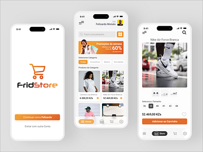 FridStore - UI Shoot branding clean layout design euclidesdry graphic graphic design illustration ui ux