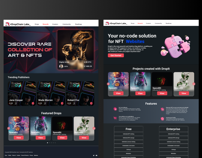 NFTs Website Design Digital Art design graphic design illustration nft ui vector