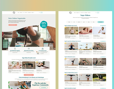 Yoga Web-page Design Workout Fit Health