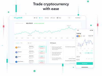 Ux/UI Design for Crypto Trading Platform altcoins app application bitcoin blockchain branding crypto crypto payments cryptocurrency defi design exchange investing logo security stablecoins tokenization trading ui wallets