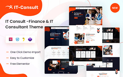 IT Consult Finance &IT Consultant Theme 3d animation branding graphic design illustration logo motion graphics ui vector