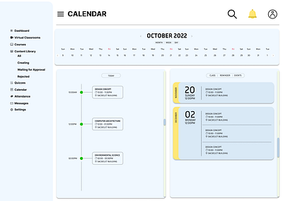 Learning Management System Design design graphic design illustration ui ux