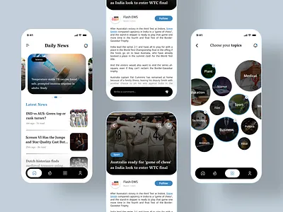 Breaking News: News App Design Trending in the Industry📰📱 app ui articles breaking news bulletin healthcare news national news news app news app design news world newsfeed newspaper reading sports news trending ui uiux website design