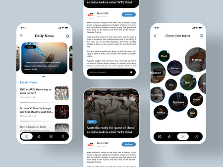 Browse thousands of News App images for design inspiration | Dribbble