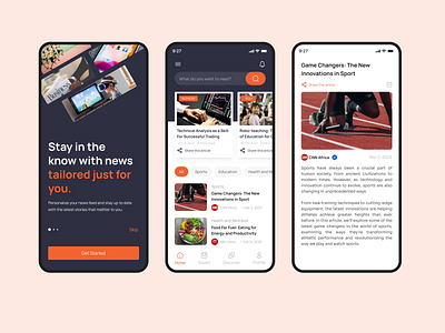 News Reading App appdesign ui bbc cnn journalism news newsapp newscuratorapp newspaper newsreadingapp newsreport read reading readnews ui