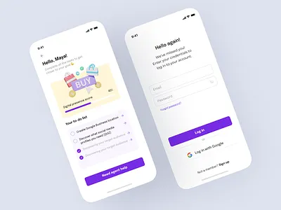 UiX labs | Business Creator dashboard login mobile mobile app profile ui uiux visual design