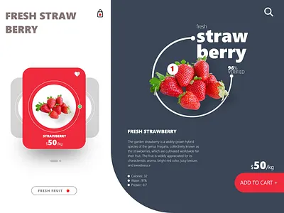 Fruit Cart Ecommerce UI/UX branding illustration logo ux