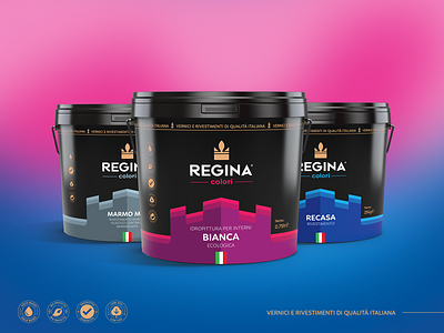 REGINA - Package design branding colors creative design graphic design icon italian logo logos logotype minimal package packaging regina sweet symbol