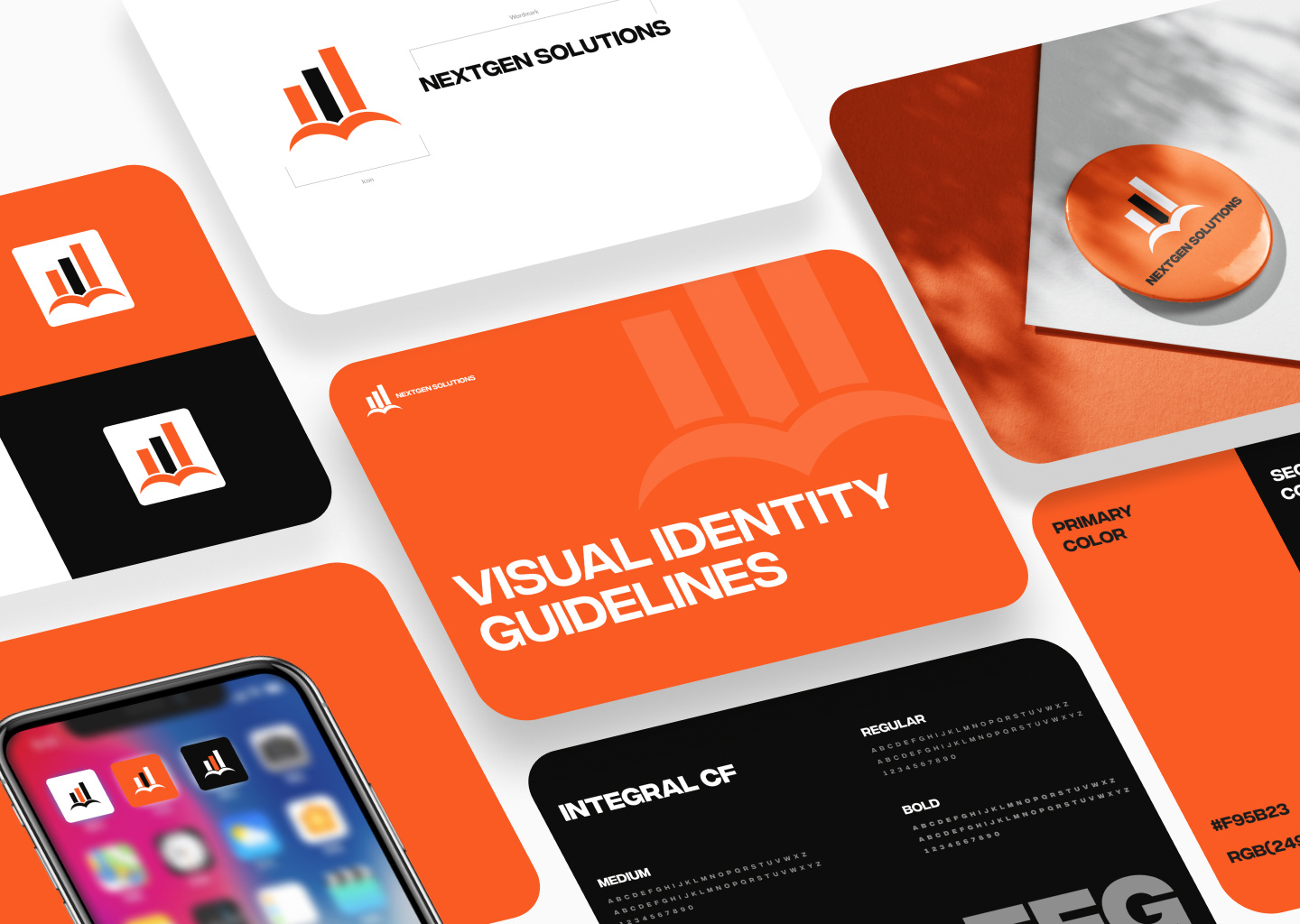 NEXAGEN SOLUTION - Brand Guidelines brand brandbook brandguidelines brandidentity branding creativeagency design designagency designstudio graphic design illustration logo logodesign motion graphics typography visualguide visualidentity visulaelements