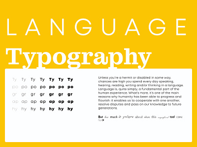 What speaks louder? Language or Type fonts graphic design language thoughts type typeface typography ui