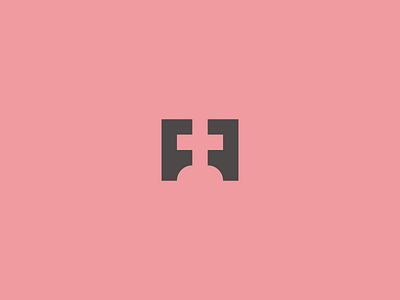 double f letter + cross cross design ff ff monogram minimal minimalist simple symbol