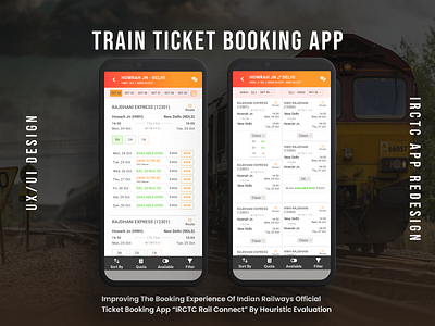 IRTCTC(Indian Railway Ticket Booking)APP REDESIGN design figma ui user experiencedesign user interface design ux