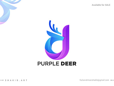 Modern Deer Logo with letter d 3d a b c d e f g h i j k l m bird branding clean colourful logo deer deer logo design gradient graphic design illustration letter d logo logo design modern modern logo n o p q r s t u v w x y z vector web3