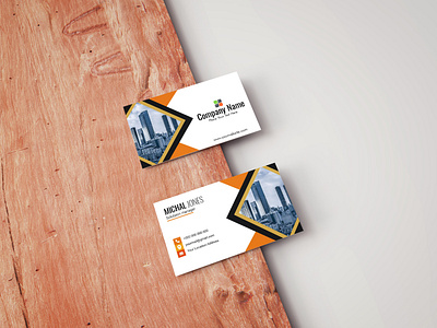 Real Estate Business Card Concept branding business business card design graphic design illustration real estate vector