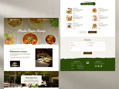 The Rice Guy Vietnamese Cuisine cuisine food homepage restaurant ui