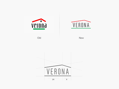 Verona (Logo redesign) branding design furniture furniture store italy logo redesign simple vector
