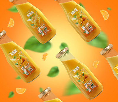 Juice Bottle Packaging & Products Label Design 3d animation app brand identity branding can design design flyer design graphic design illustration juice bottle design label design logo motion graphics packaging design product design ui