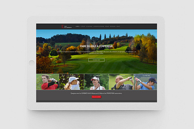 Golf de l'Empereur golf graphic design responsive ui ux website
