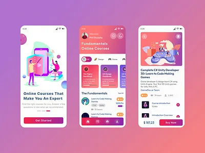 Learnify app branding typography ui ux