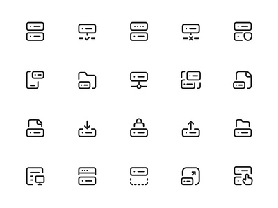Myicons✨ — Servers, Databases vector line icons pack design system figma figma icons flat icons icon design icons icons design icons library icons pack interface icons line icons sketch icons ui ui design ui designer ui icons ui kit web design web designer