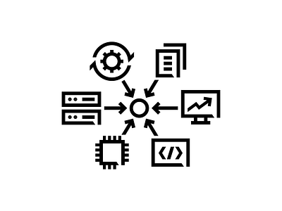 Process icon branding business diagram graphic design icon icon set illustration presentation vector website