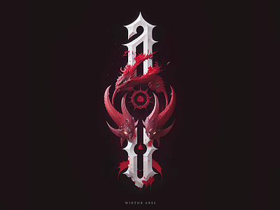 Demonic 'a' branding demonic design game high style lettering logo logotype music typography