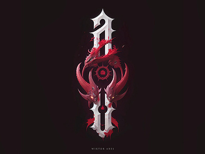 Demonic 'a' branding demonic design game high style lettering logo logotype music typography