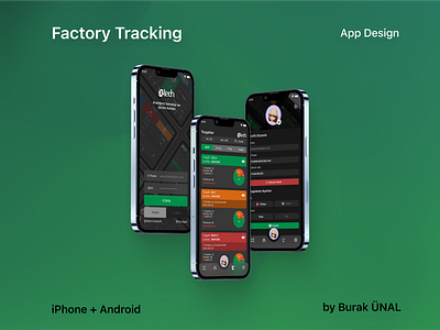 Factory Tracking - Mobile App android app design ios ui ui design ux ux design